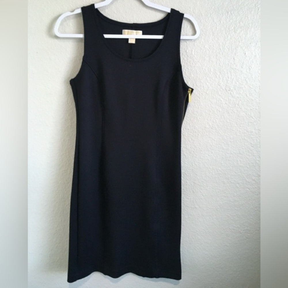 Michael Kors Black Bodycon Side Zip Dress 6